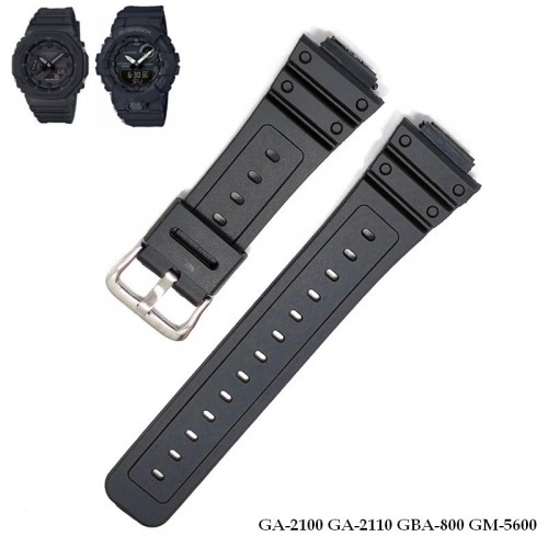 Ремешок для часов Casio G-Shock GA-2100 GA-2110 GBA-800 GM-5600 и др. Ремешок для часов Casio G-Shock GA-2100 GA-2110 GBA-800 GM-5600 и др.