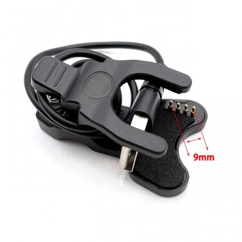 Зарядка USB для смарт часов (3mm - 9 мм) (скрепка)