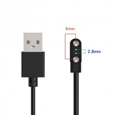 Зарядка мангитная USB для смарт часов 2 контакта (2.8 мм - 9 мм)