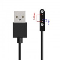 Зарядка мангитная USB для смарт часов 4 контакта (2.6 mm - 7.62 мм)