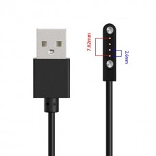Зарядка мангитная USB для смарт часов 4 контакта (2.6 mm - 7.62 мм)