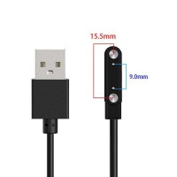 Зарядка мангитная USB для смарт часов 2 контакта (9 мм - 15.5 мм)