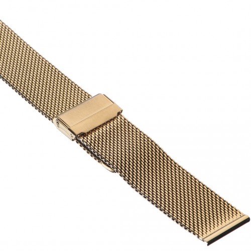Браслет для часов металлический 12 мм (Inox Plus M-413-12 Gold)