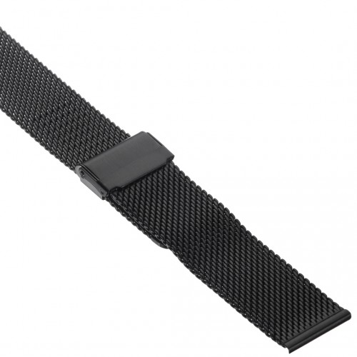Браслет для часов металлический 18 мм (Inox Plus M-413-18 Black)
