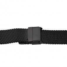 Браслет для часов металлический 18 мм (Inox Plus M-413-18 Black)