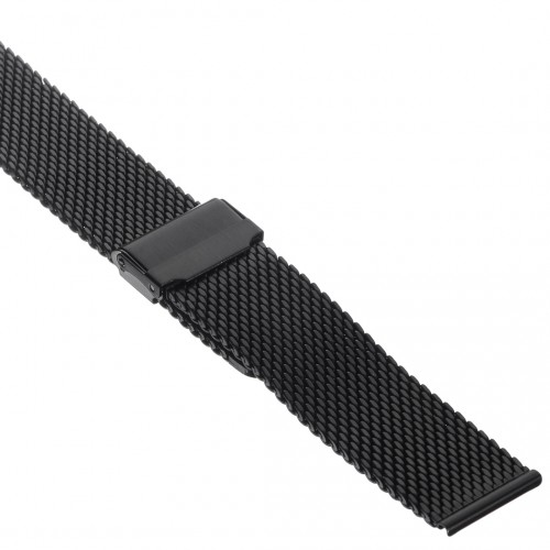 Браслет для часов металлический 20 мм (Inox Plus M-414-20 Black)