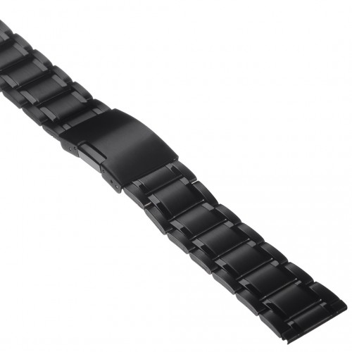 Браслет для часов металлический 22 мм (Inox Plus N-412-22 Black)