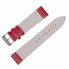 Ремешок для часов кожаный 20 мм красный (MA S-05 20 L)