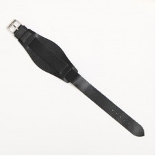 Ремешок для часов кожаный 18 мм черный (Straps 18-06)