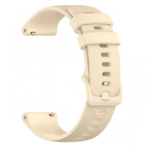 Ремешок для часов силиконовый 22 мм бежевый