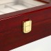Шкатулка для часов 10 отделений дерево лак «Красно-коричневая» 26х20х8 см Шкатулка для часов 10 отделений дерево лак «Красно-коричневая» 26х20х8 см