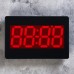 Часы настенные электронные, цифры красные 16х24 см